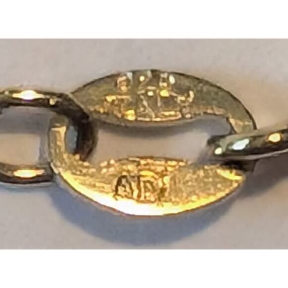 NIB Victoria Wieck Gold Tone 925 Sterling Silver CZ Bamboo Pendant 18 in chain - Picture 5 of 7